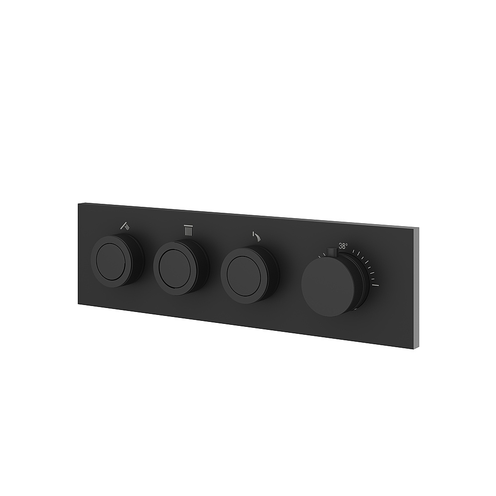 Aquabrass ABSTTO3WBK Touch 3-Way Shower Trim - Black