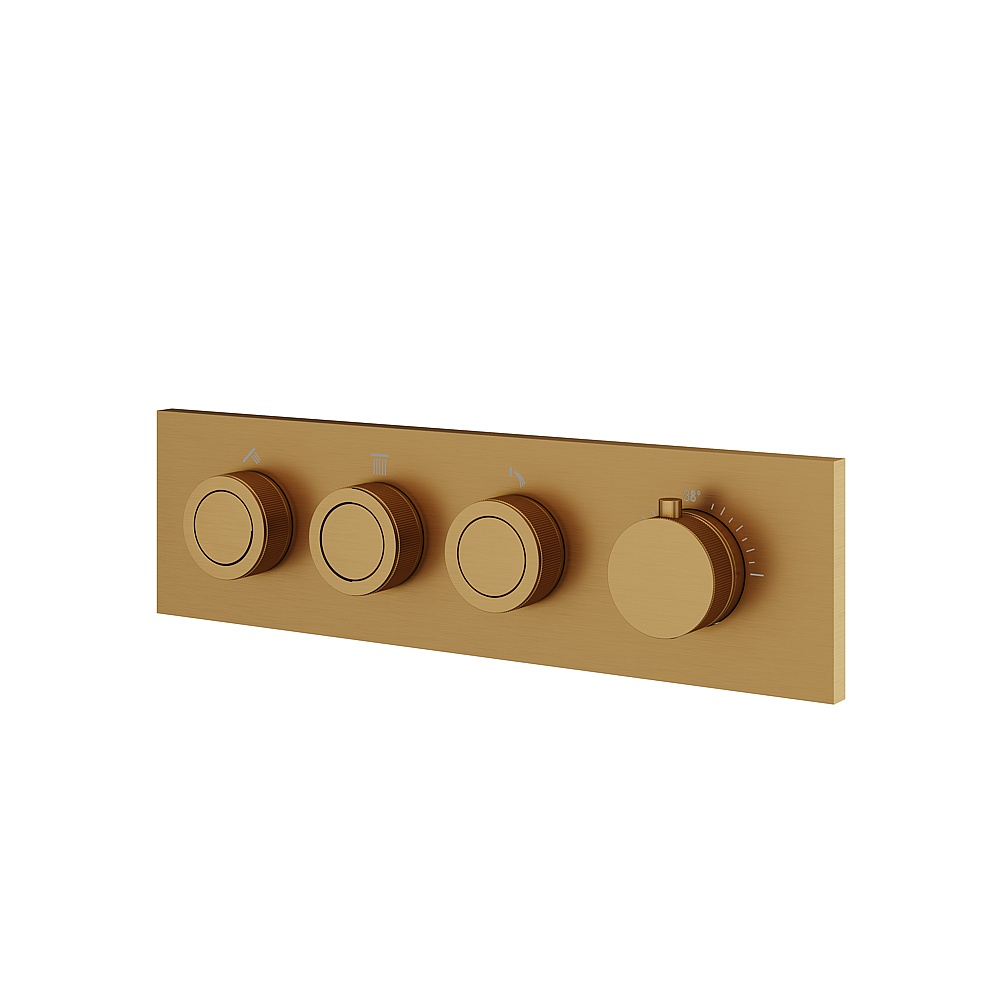 Aquabrass ABSTTO3WBGD Touch 3-Way Shower Trim - Brushed Gold