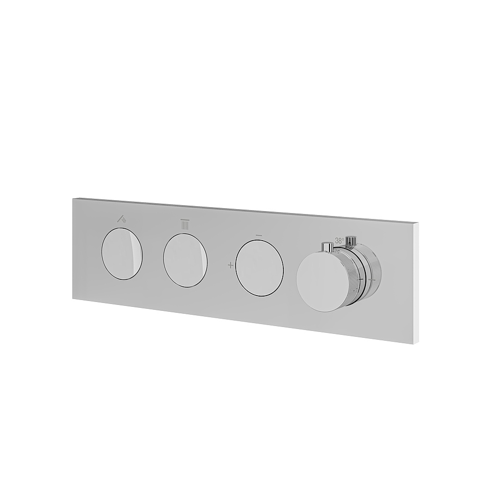 Aquabrass ABSTFL2WPC Flush 2-Way Shower Trim - Polished Chrome