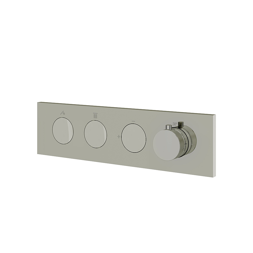 Aquabrass ABSTFL2WPN Flush 2-Way Shower Trim - Polished Nickel