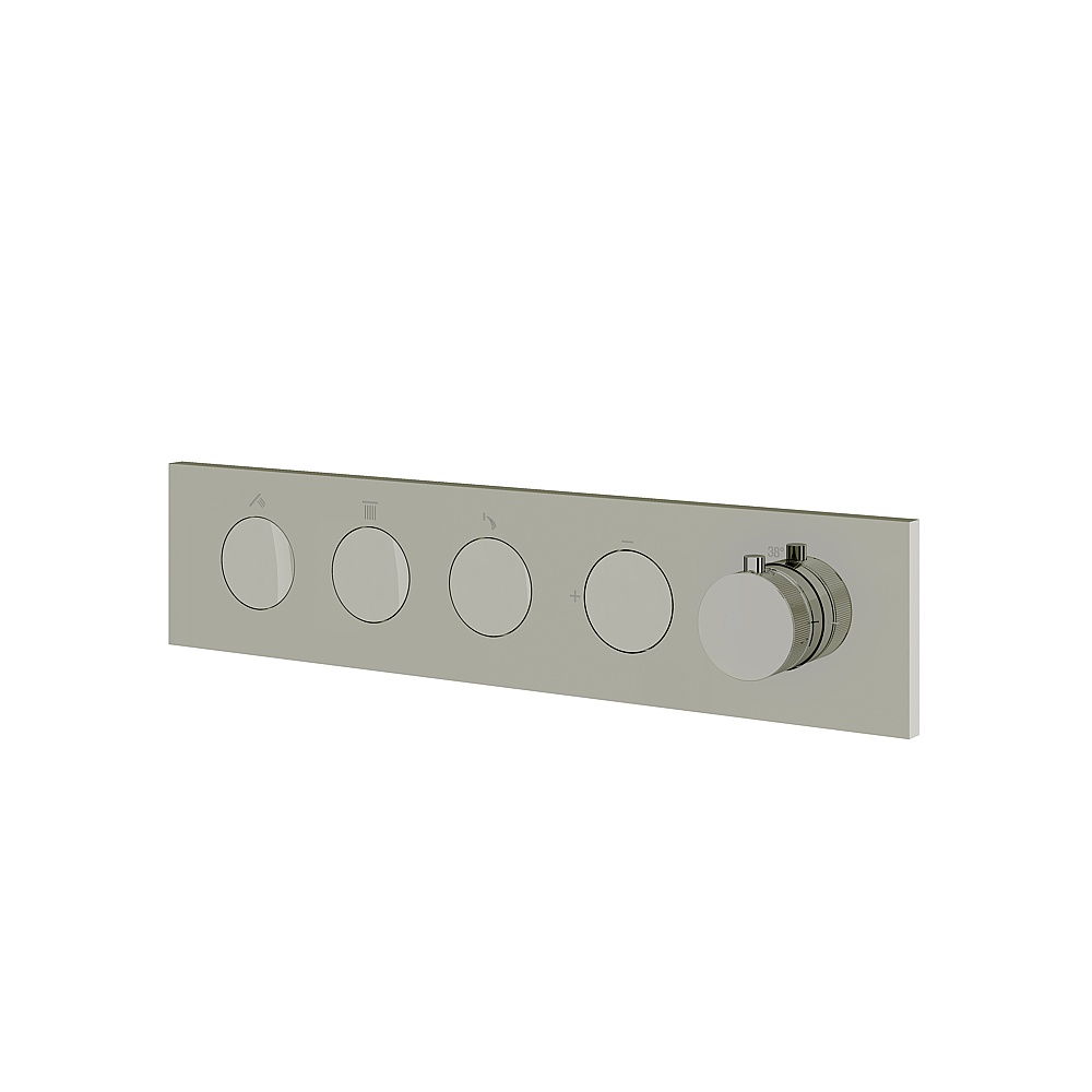 Aquabrass ABSTFL3WPN Flush 3-Way Shower Trim - Polished Nickel
