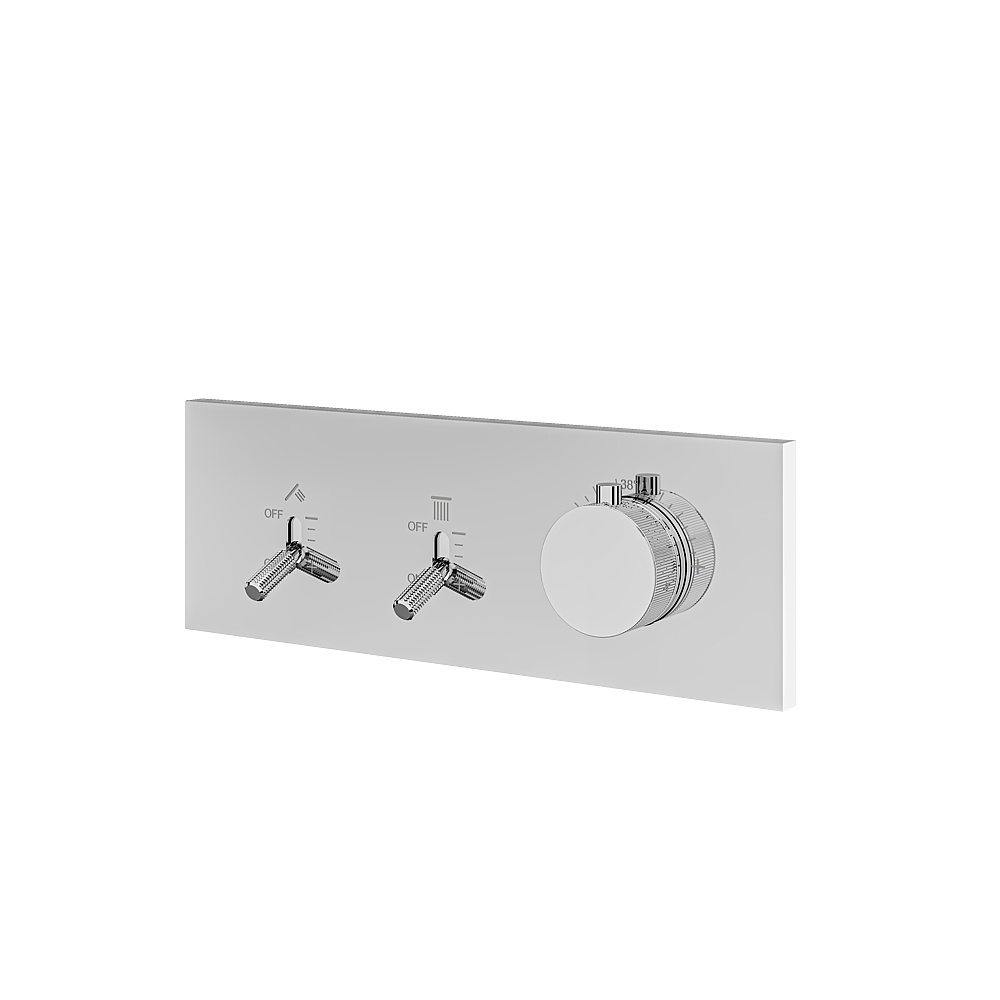 Aquabrass ABSTDI2WPC Dimmer 2-Way Shower Trim - Polished Chrome