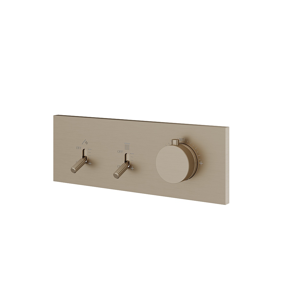 Aquabrass ABSTDI2WBN Dimmer 2-Way Shower Trim - Brushed Nickel