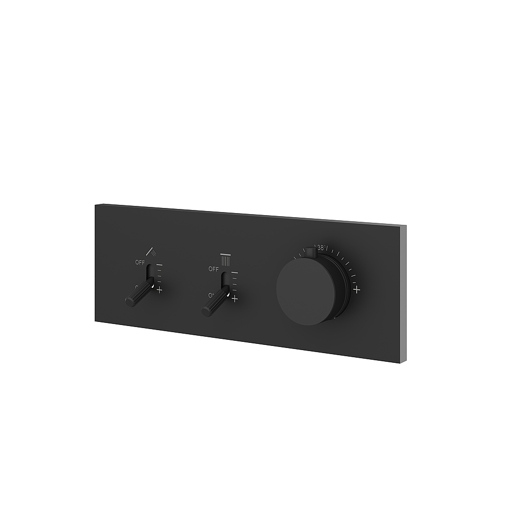 Aquabrass ABSTDI2WBK Dimmer 2-Way Shower Trim - Black