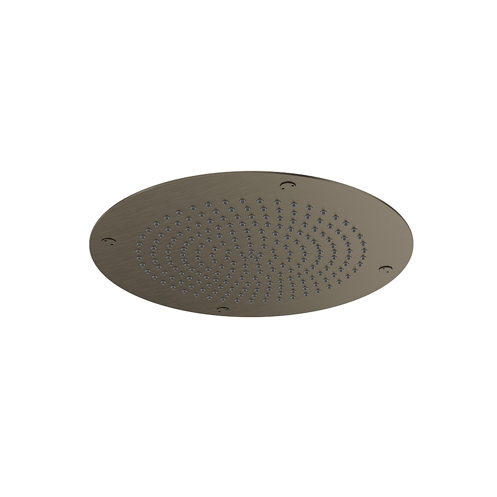 Aquabrass ABSC00714BBC Aquaflush 14'' Round Recessed Rainhead - Brushed Black Chrome