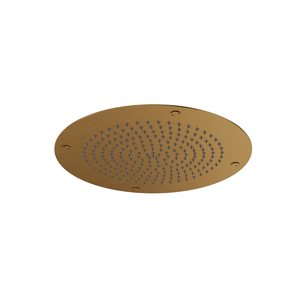 Aquabrass ABSC00714BGD Aquaflush 14'' Round Recessed Rainhead - Brushed Gold