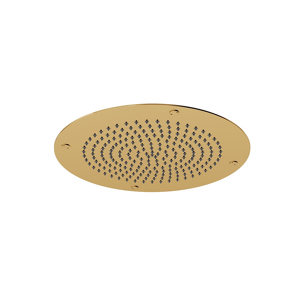 Aquabrass ABSC00714PGD Aquaflush 14'' Round Recessed Rainhead - Polished Gold