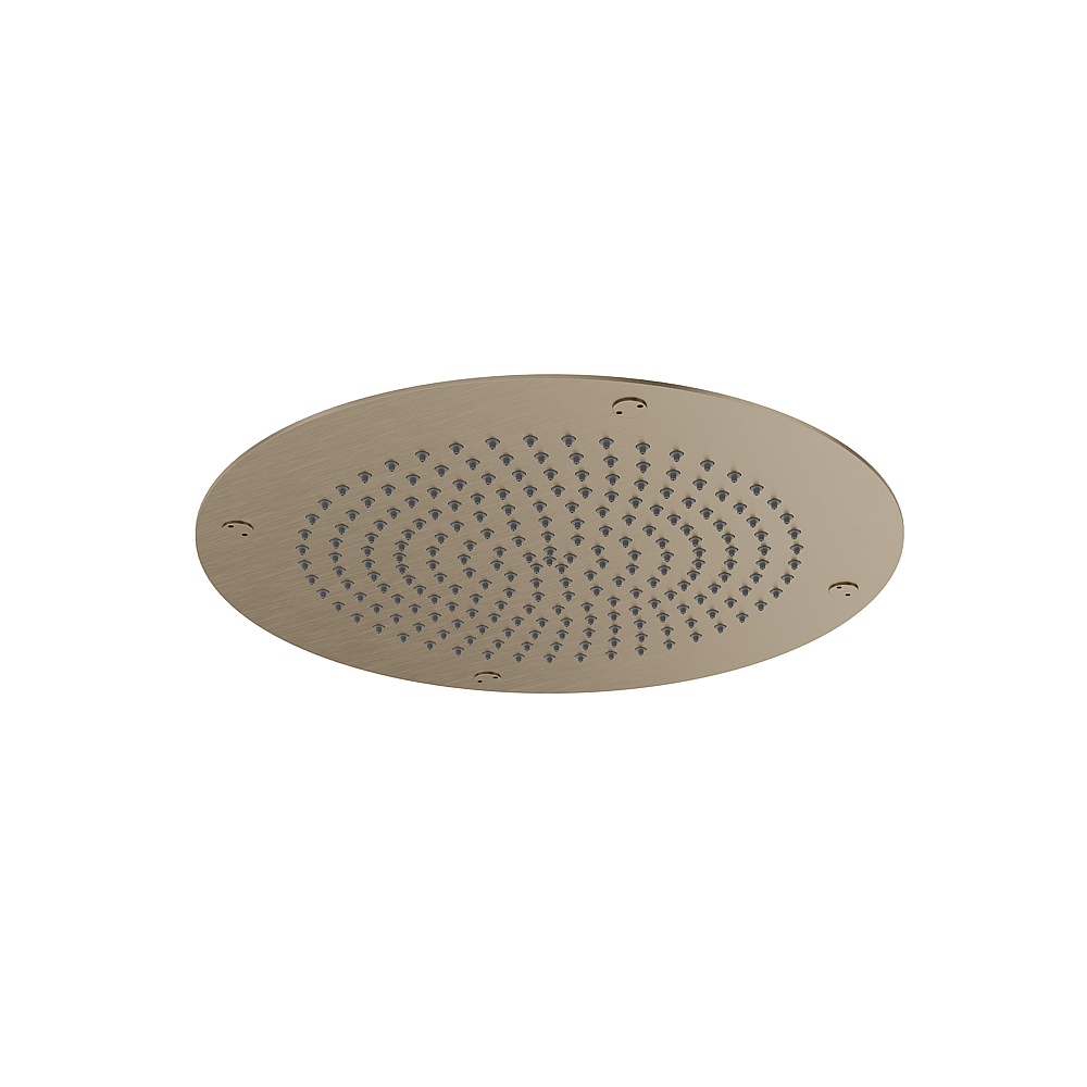 Aquabrass ABSC00714BSS Aqua Flush 14'' Round Recessed Rainhead - Brushed stainless steel