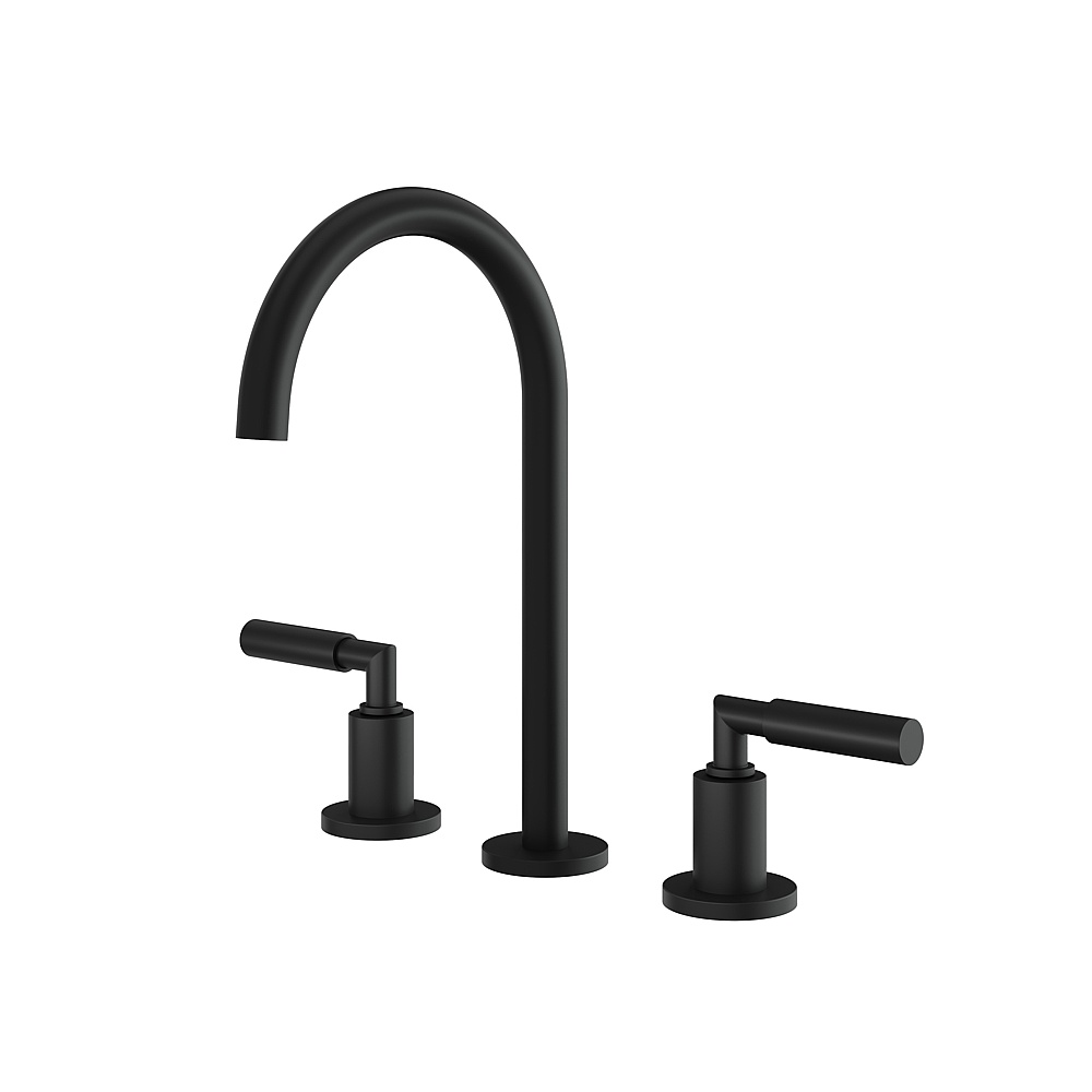 Aquabrass ABFB48016BK Aria Widespread Lavatory Faucet - Black