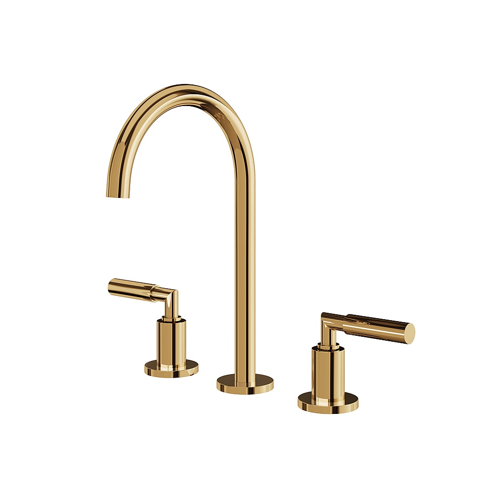 Aquabrass ABFB48016PGD Aria Widespread Lavatory Faucet - Polished Gold