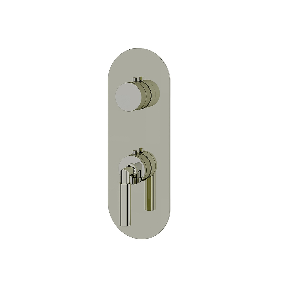 Aquabrass ABSTR8348PN Aria Trim Set Three-Way Shared for T12123 Valve - Polished Nickel