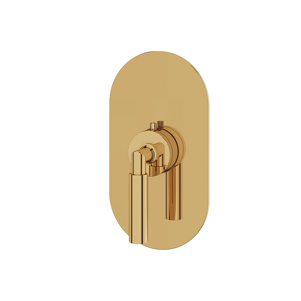 Aquabrass ABSTR3048PGD Aria Trim Set for T12000 Valve - Polished Gold