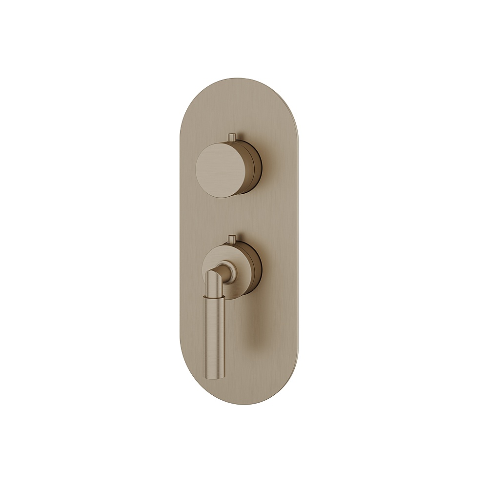 Aquabrass ABSTR3148BN Aria Trim Set for T12001 Valve - Brushed Nickel
