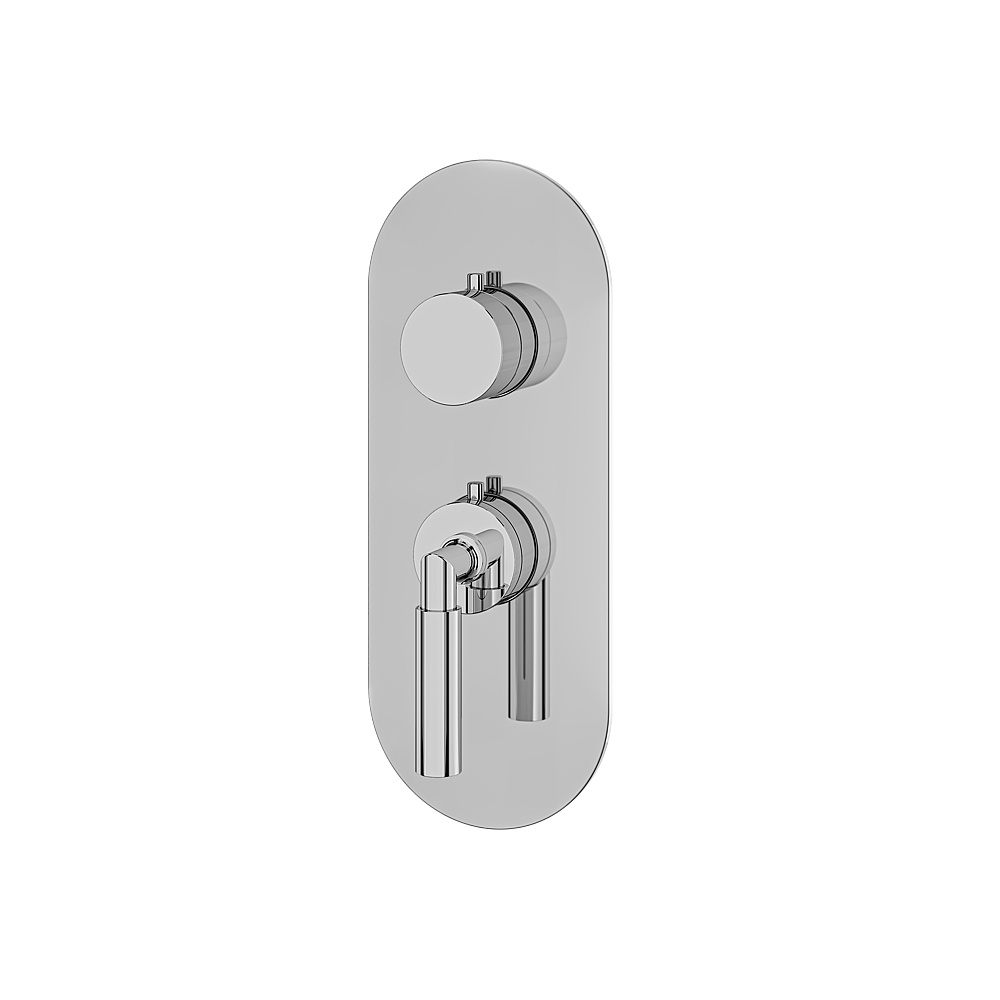 Aquabrass ABSTR3148PC Aria Trim Set for T12001 Valve - Polished Chrome