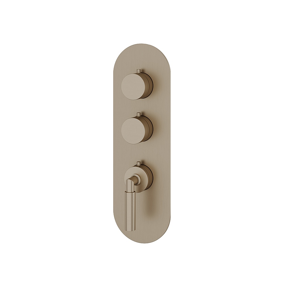 Aquabrass ABSTR3248BN Aria Trim Set for T12002 Valve - Brushed Nickel