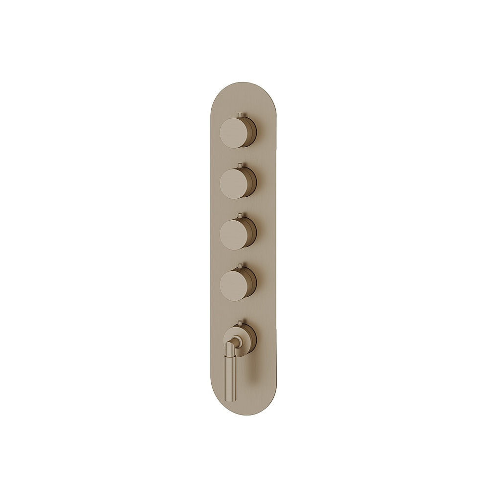Aquabrass ABSTR3448BN Aria Trim Set for T12004 Valve - Brushed Nickel