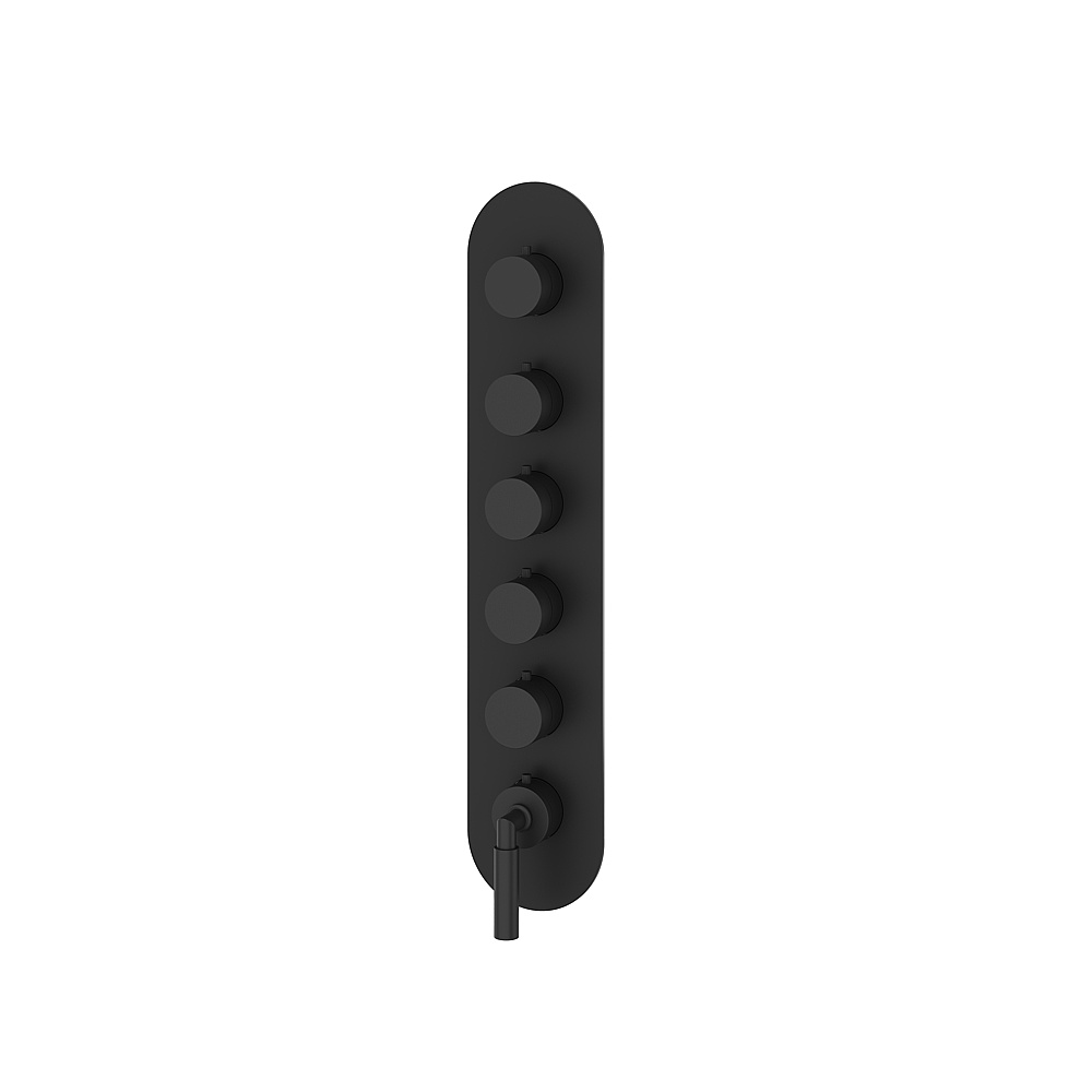 Aquabrass ABSTR3548BK Aria Trim Set for T12005 Valve - Black