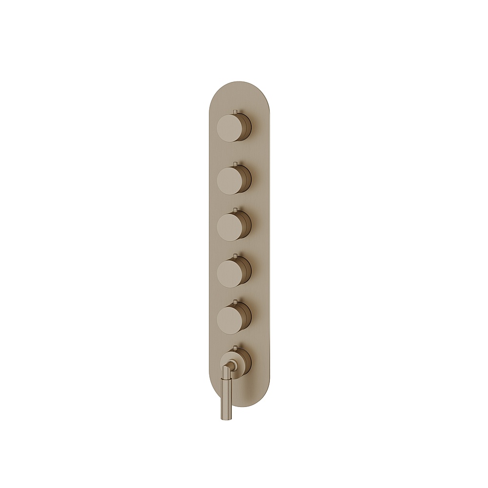 Aquabrass ABSTR3548BN Aria Trim Set for T12005 Valve - Brushed Nickel