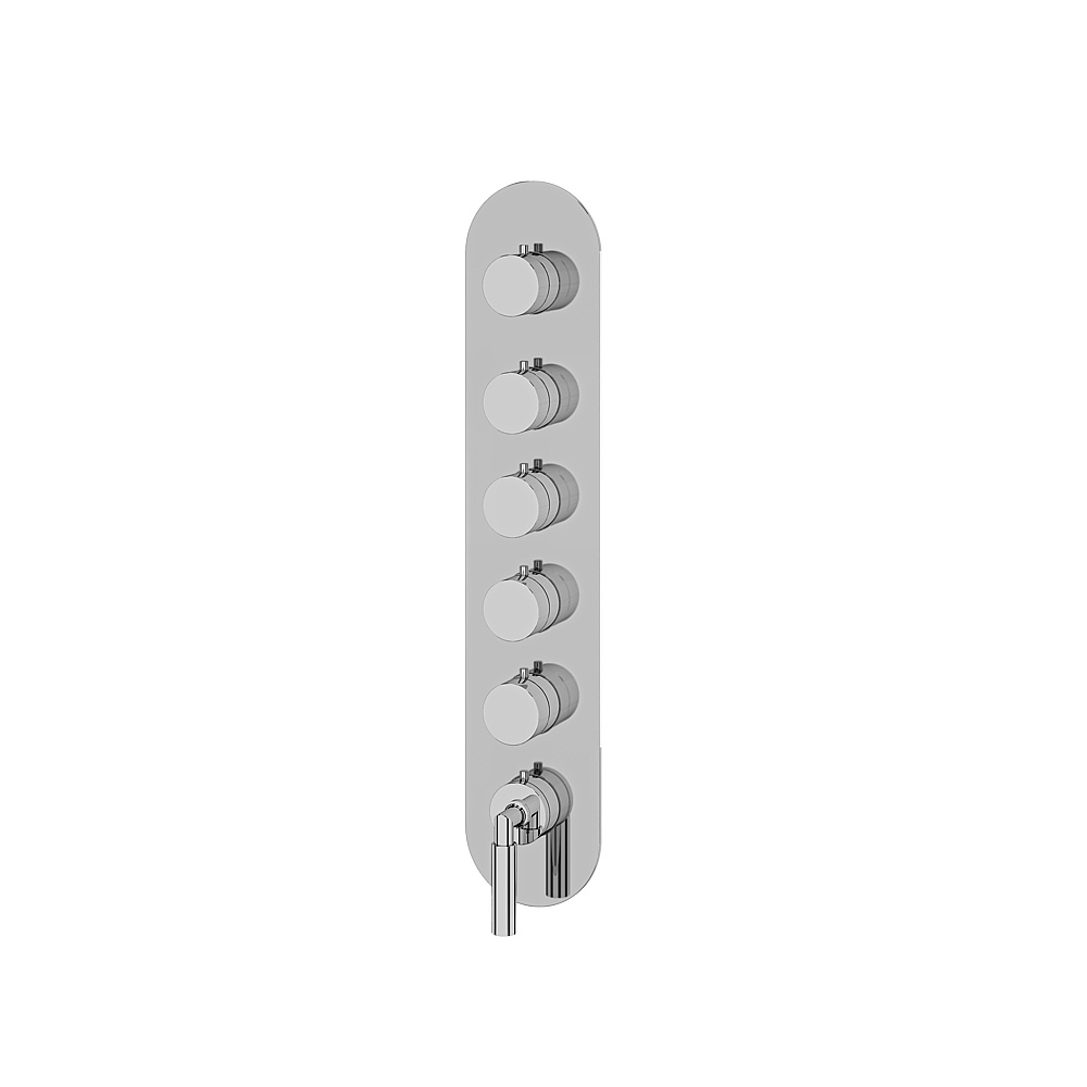 Aquabrass ABSTR3548PC Aria Trim Set for T12005 Valve - Polished Chrome
