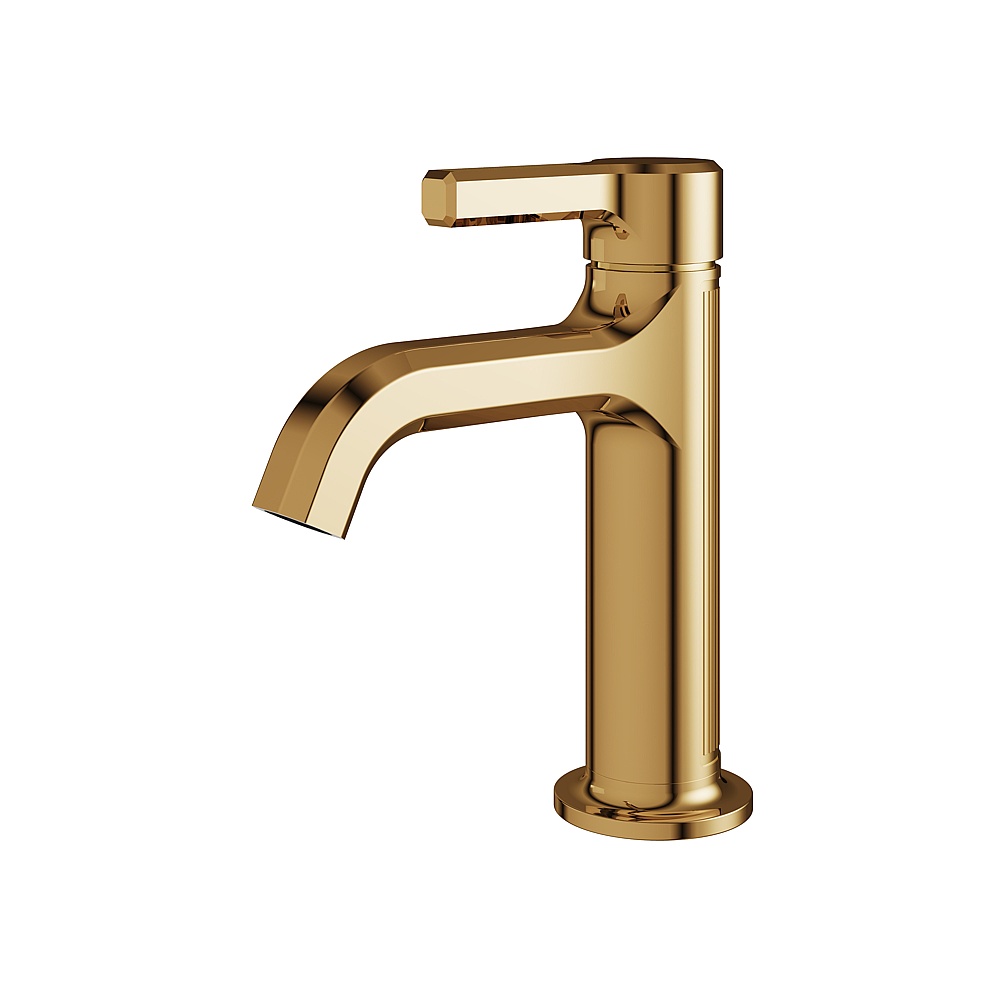 Aquabrass ABFB47014PGD Ariston Single Hole Lavatory Faucet - Polished Gold