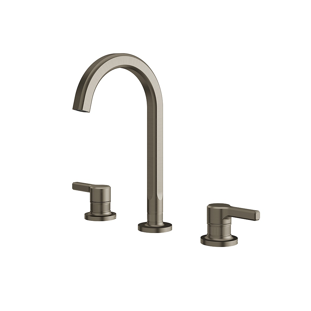 Aquabrass ABFB47016BBC Ariston Widespread Lavatory Faucet - Brushed Black Chrome