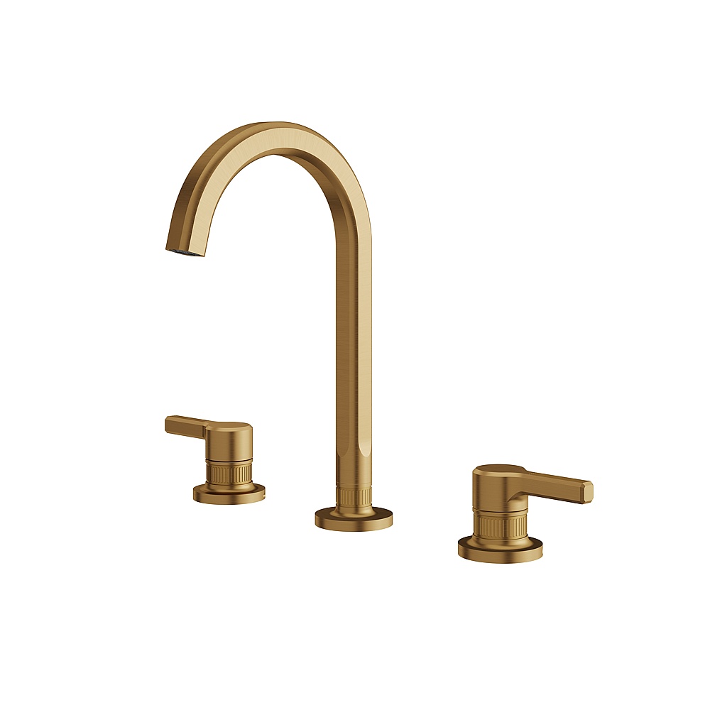 Aquabrass ABFB47016BGD Ariston Widespread Lavatory Faucet - Brushed Gold