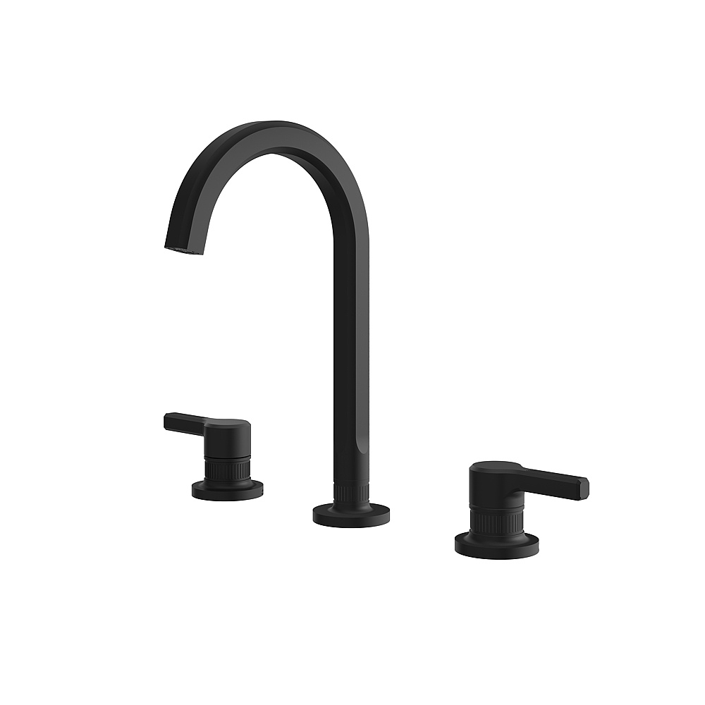 Aquabrass ABFB47016BK Ariston Widespread Lavatory Faucet - Black