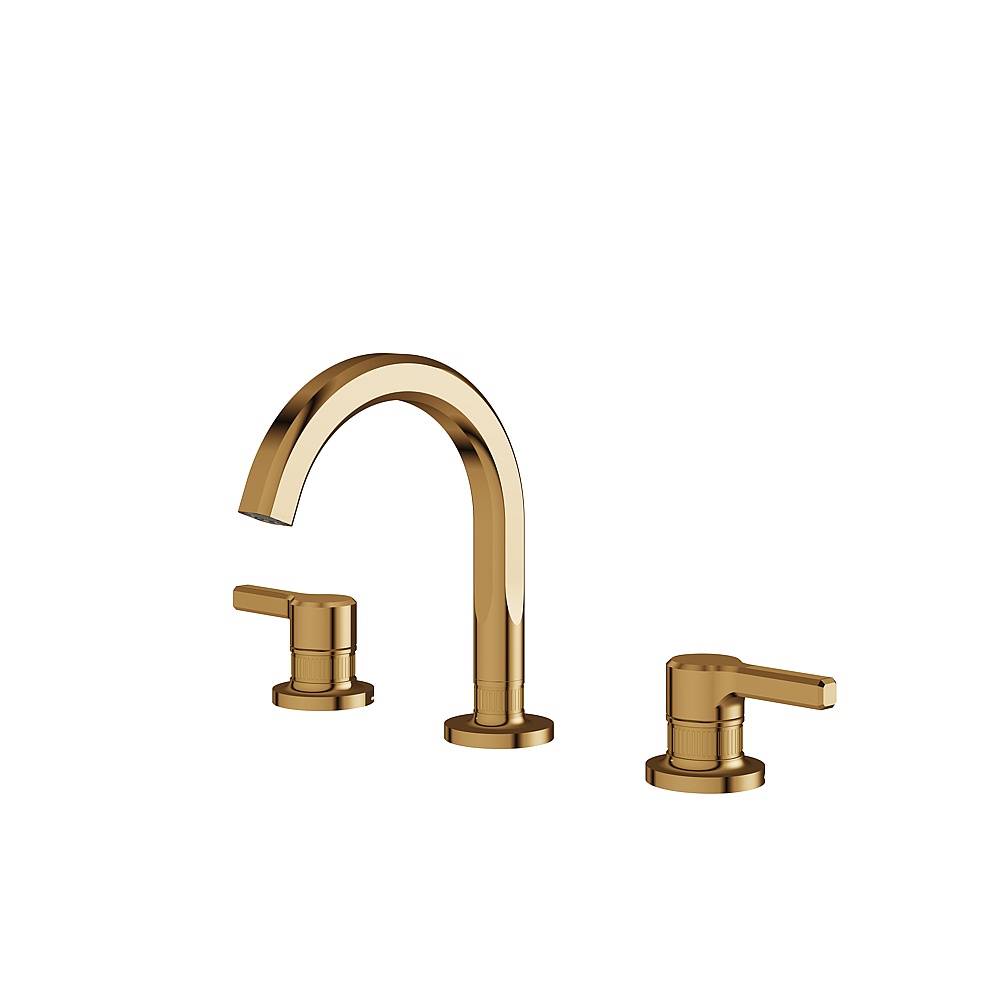 Aquabrass ABFB47010PGD Ariston Widespread Lavatory Faucet - Polished Gold