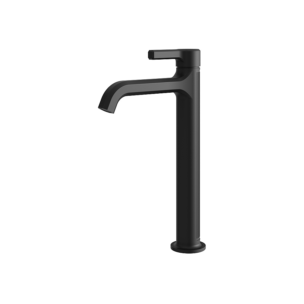 Aquabrass ABFB47020BK Ariston Single Hole Tall Lavatory Faucet - Black