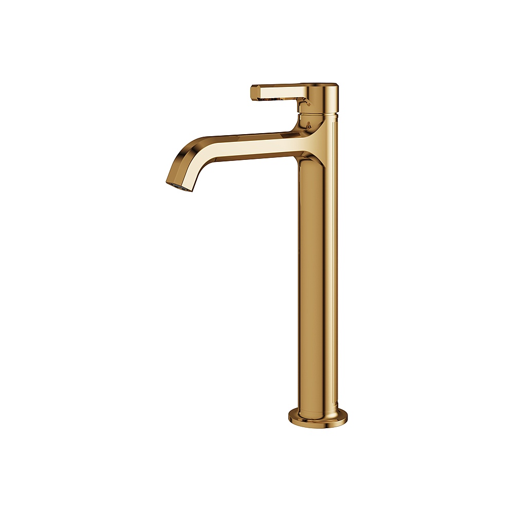 Aquabrass ABFB47020PGD Ariston Single Hole Tall Lavatory Faucet - Polished Gold