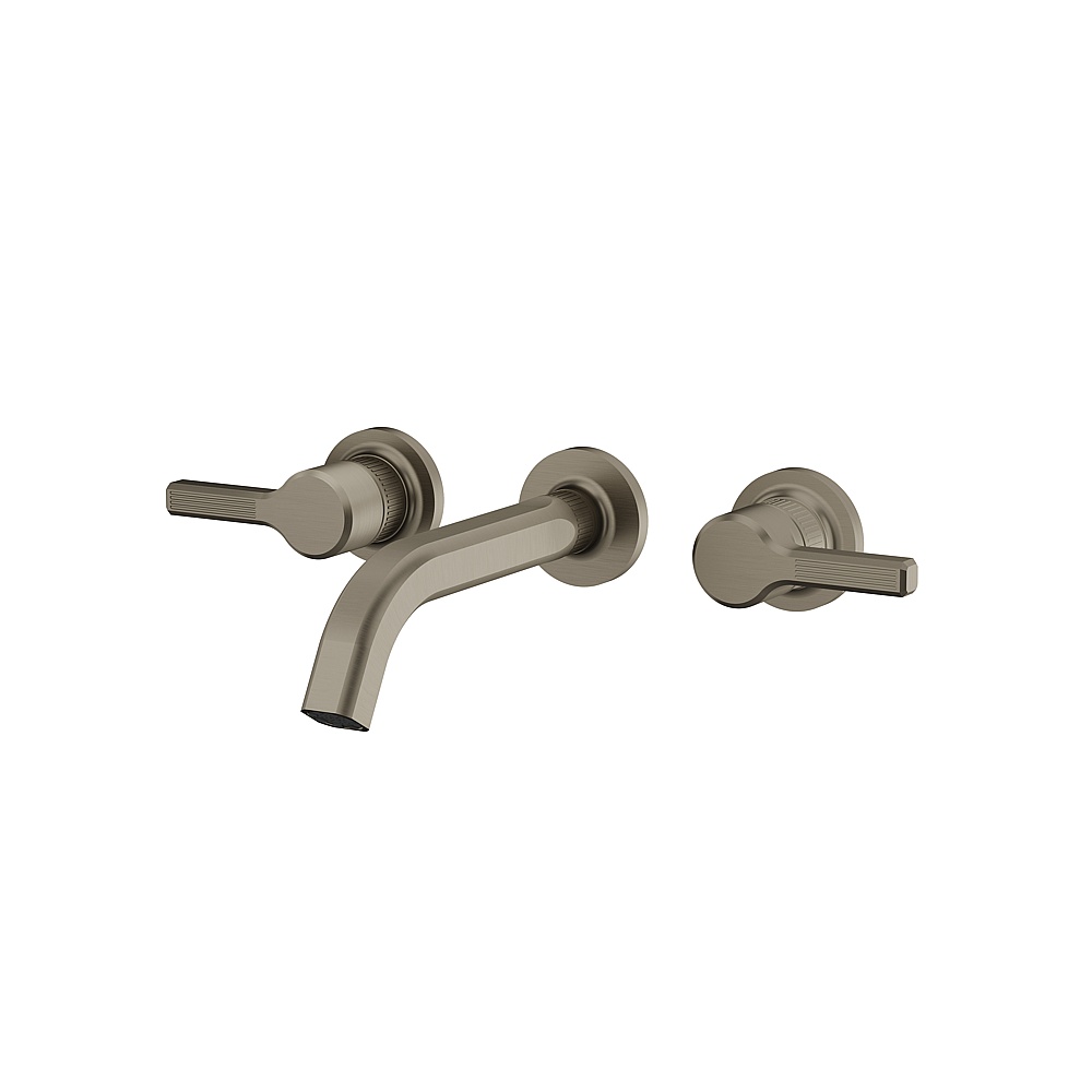 Aquabrass ABFC47029BBC Ariston Wall 8" Lavatory Faucet for Trim - Brushed Black Chrome