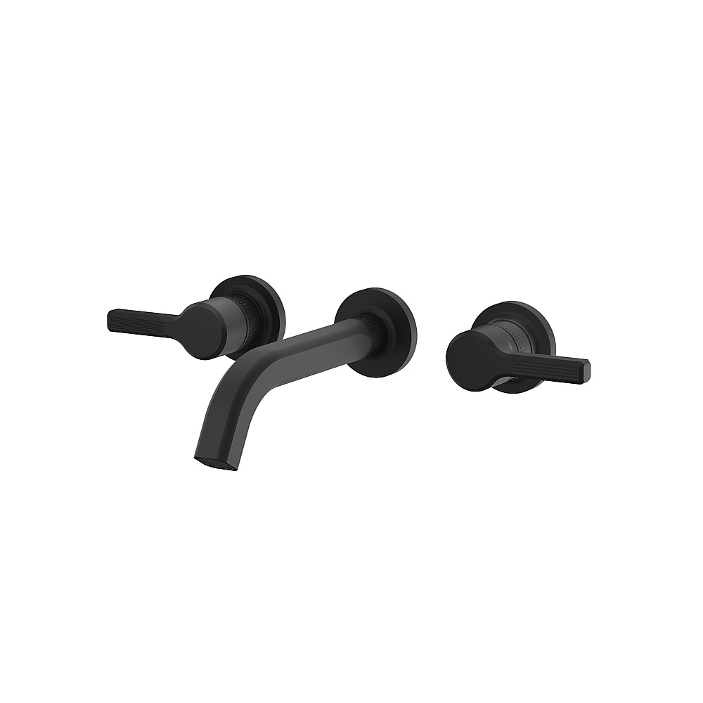 Aquabrass ABFC47029BK Ariston Wall 8" Lavatory Faucet for Trim - Black