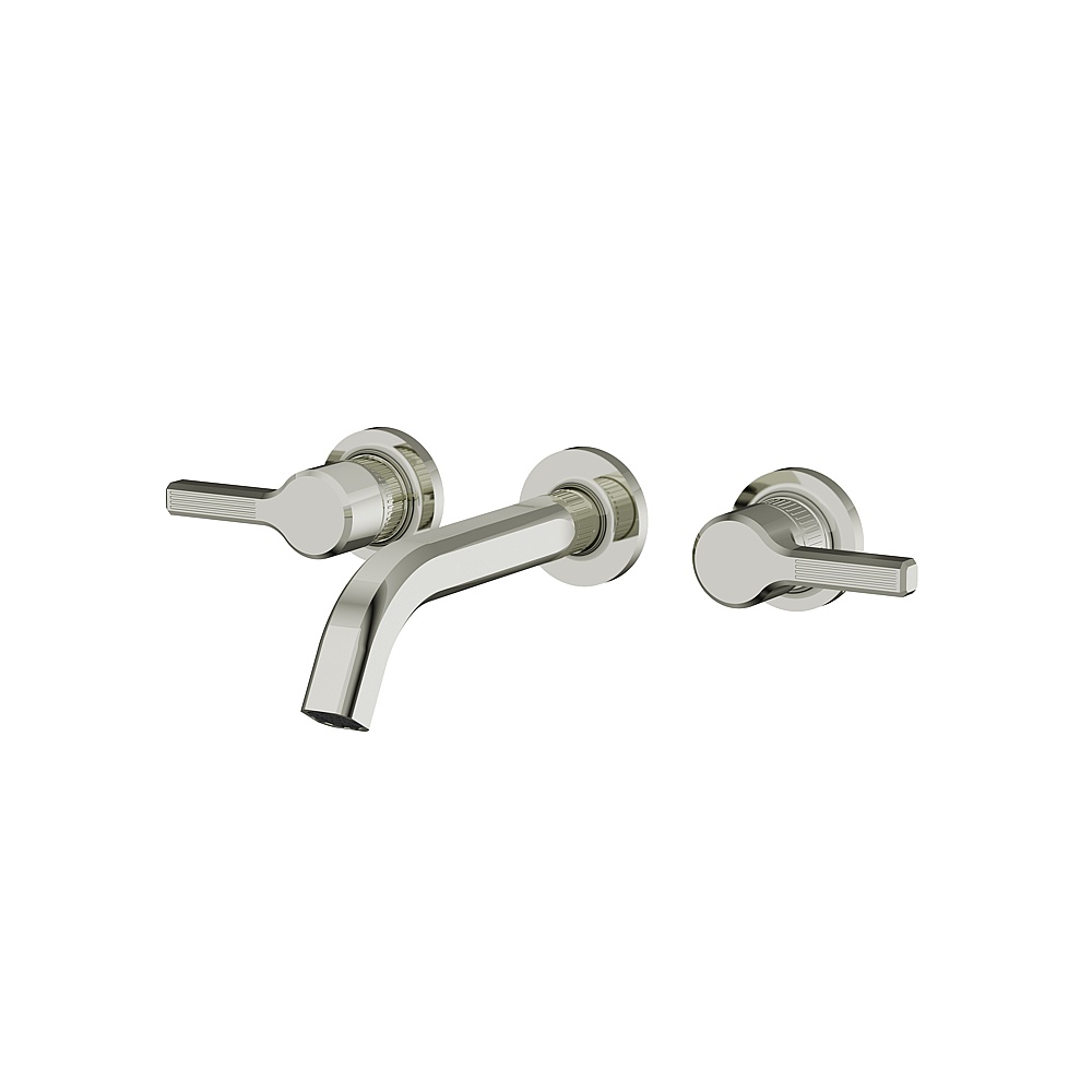 Aquabrass ABFC47029PN Ariston Wall 8" Lavatory Faucet for Trim - Polished Nickel