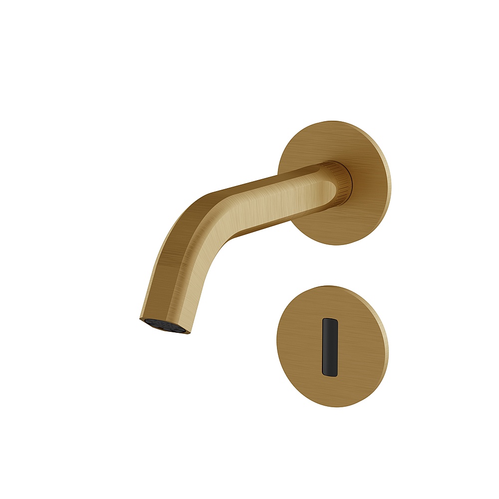 Aquabrass ABFC47068BGD Ariston Touchless Wall Lavatory Faucet for Trim - Brushed Gold