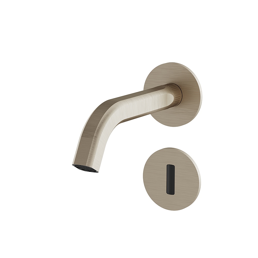 Aquabrass ABFC47068BN Ariston Touchless Wall Lavatory Faucet for Trim - Brushed Nickel