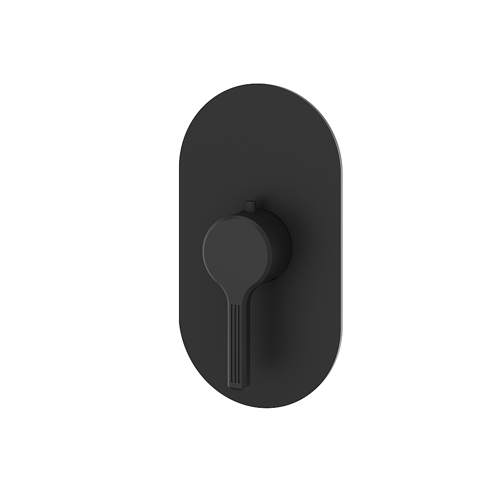 Aquabrass ABSTR3047BK Ariston Trim Set for T12000 Valve - Black