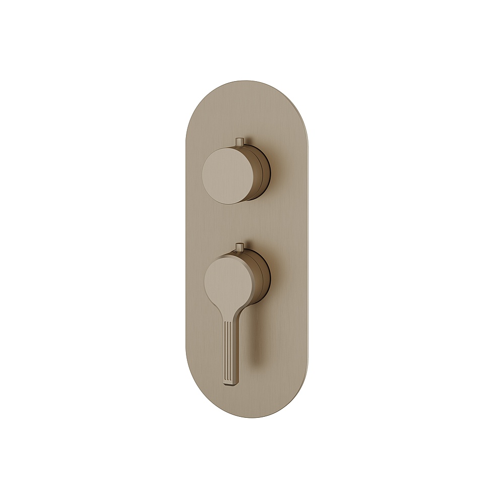Aquabrass ABSTR3147BN Ariston Trim Set for T12001 Valve - Brushed Nickel