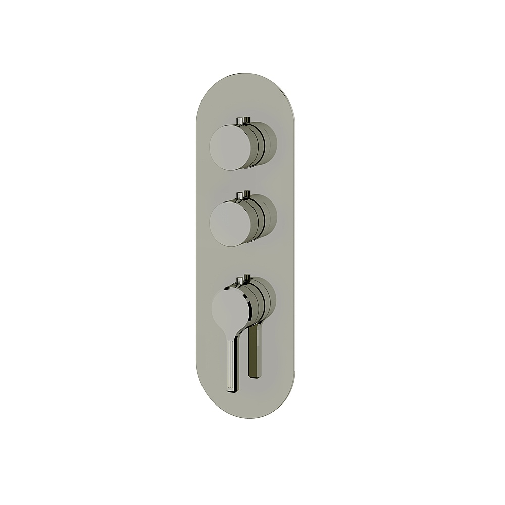 Aquabrass ABSTR3247PN Ariston Trim Set for T12002 Valve - Polished Nickel