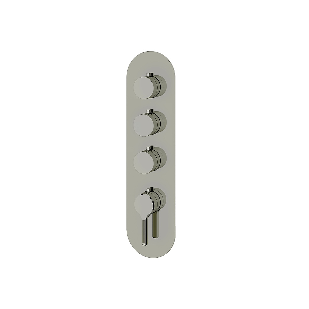 Aquabrass ABSTR3347PN Ariston Trim Set for T12003 Valve - Polished Nickel
