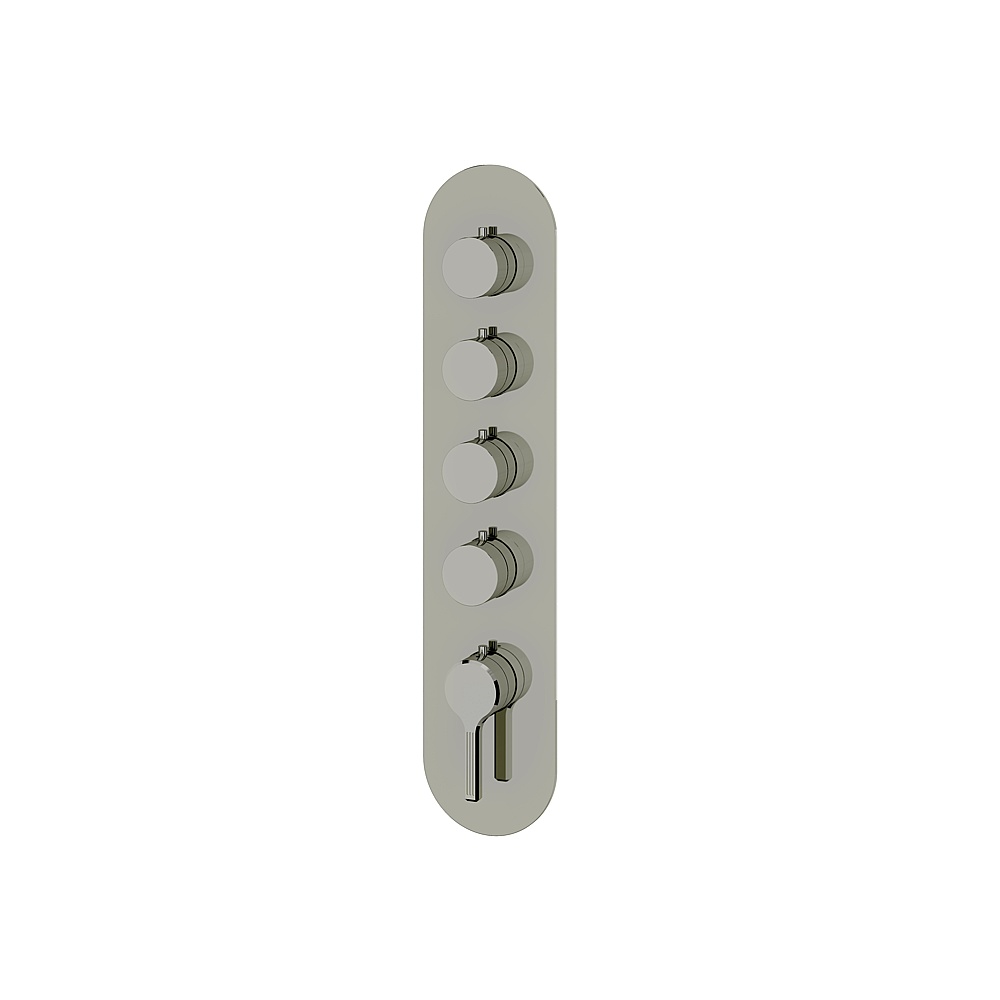 Aquabrass ABSTR3447PN Ariston Trim Set for T12004 Valve - Polished Nickel
