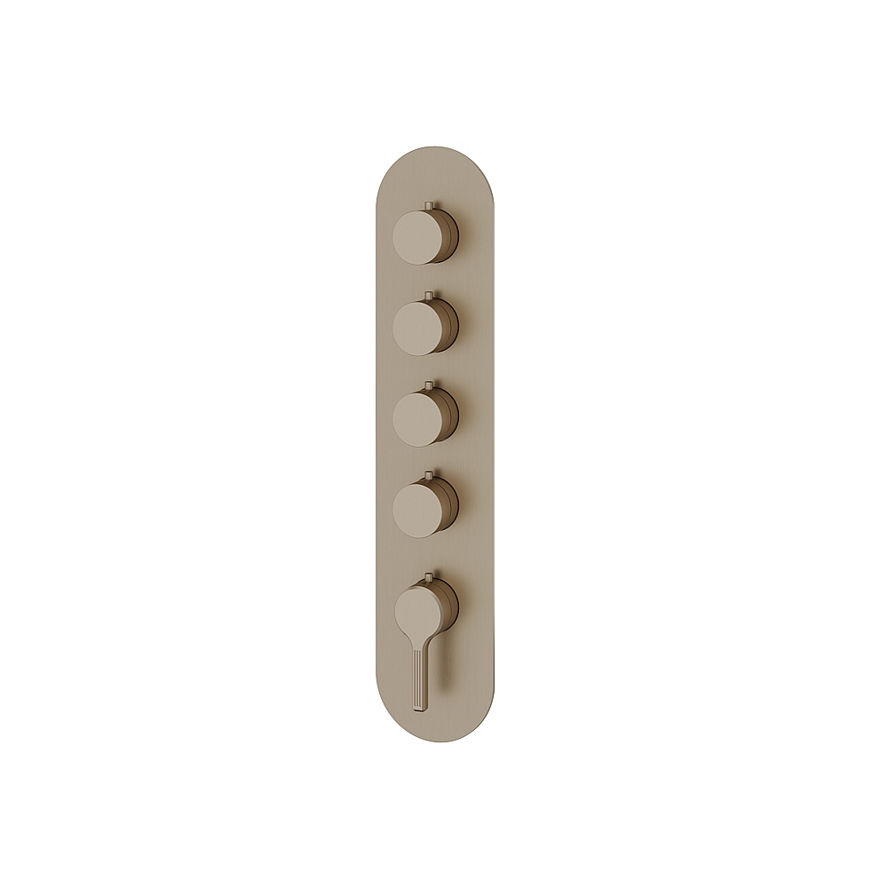 Aquabrass ABSTR3447BN Ariston Trim Set for T12004 Valve - Brushed Nickel