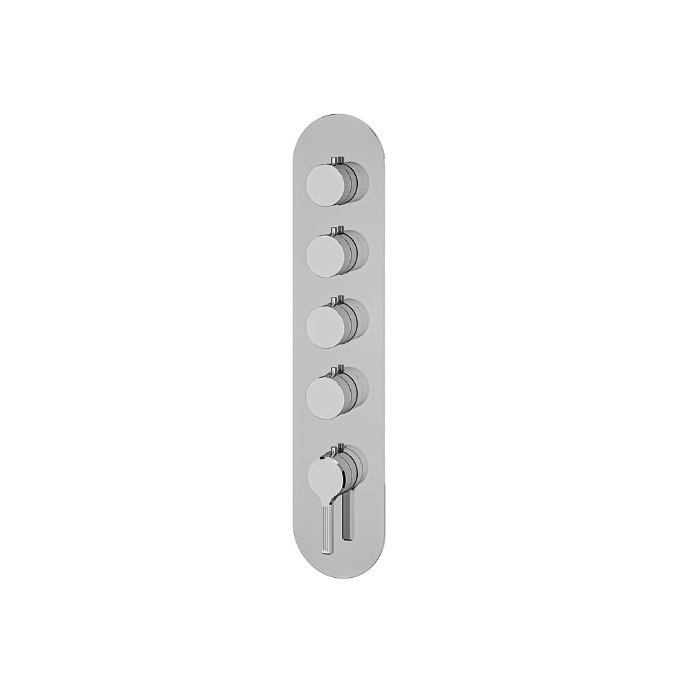 Aquabrass ABSTR3447PC Ariston Trim Set for T12004 Valve - Polished Chrome