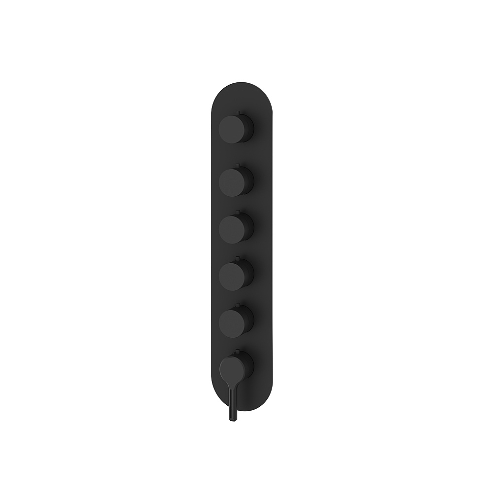Aquabrass ABSTR3547BK Ariston Trim Set for T12005 Valve - Black