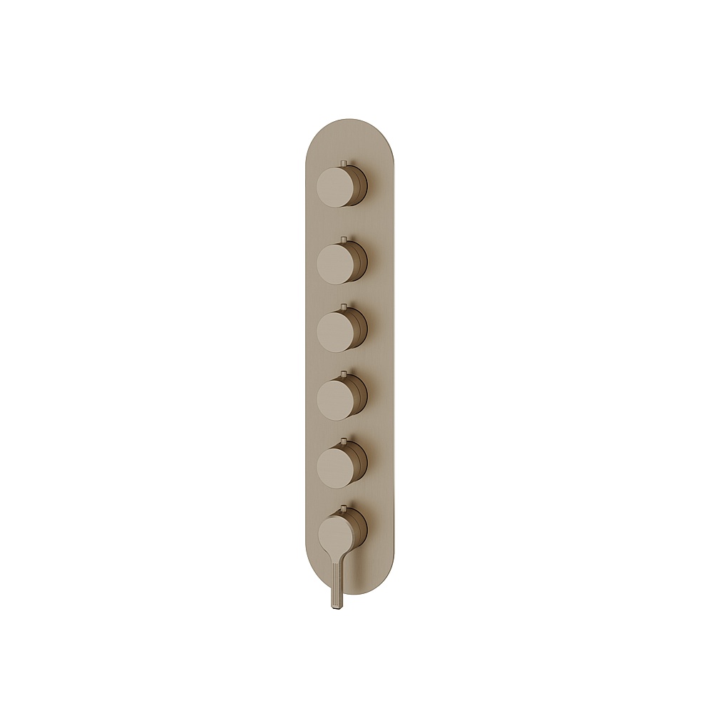 Aquabrass ABSTR3547BN Ariston Trim Set for T12005 Valve - Brushed Nickel