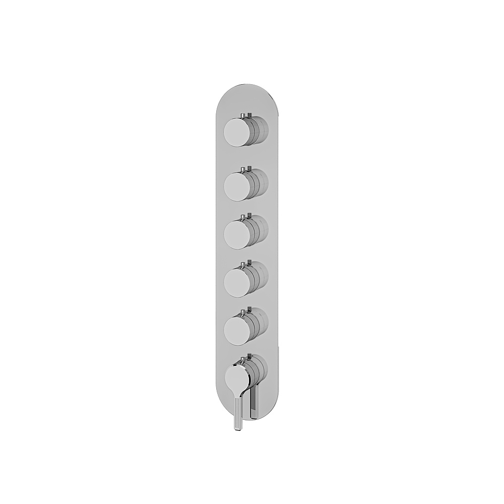Aquabrass ABSTR3547PC Ariston Trim Set for T12005 Valve - Polished Chrome