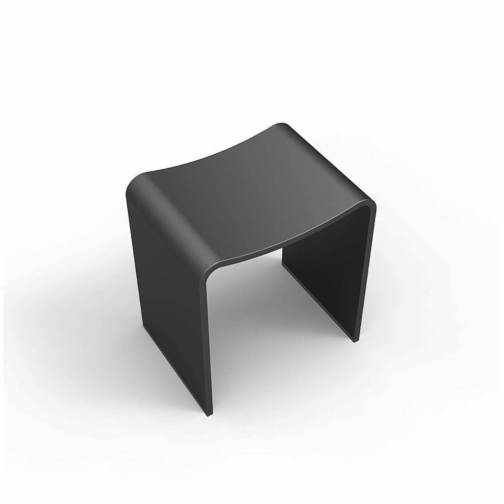 ICO V9615 Acrylic Shower Stool - Matte Black