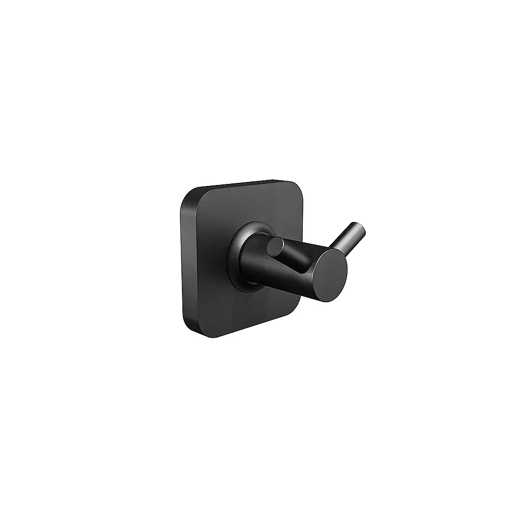 ICO V71225 Vapor Double Towel Hook - Matte Black