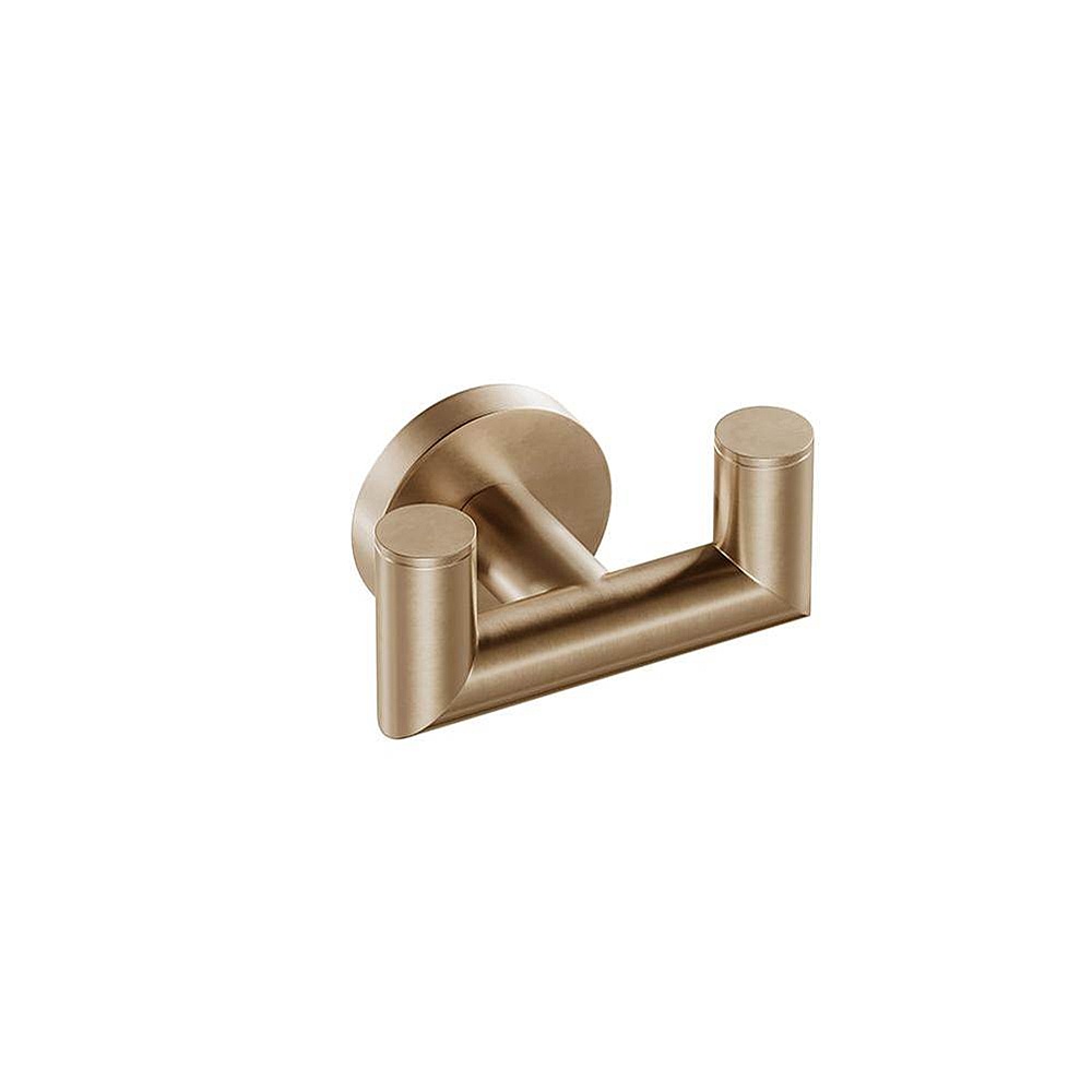 ICO V63229 Summit Double Towel Hook - Brushed Bronze