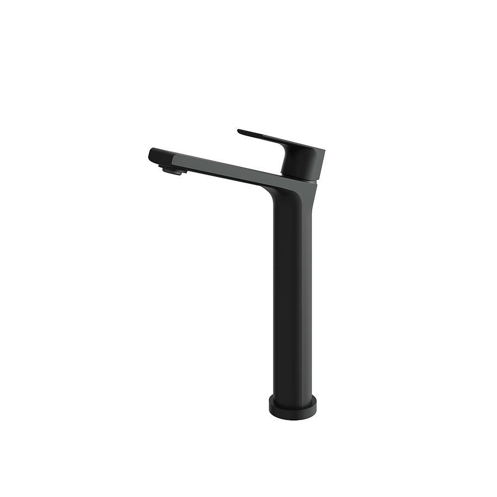 Aquabrass ABFB05020BK Bamboo Tall Single-Hole Lavatory Faucet - Black