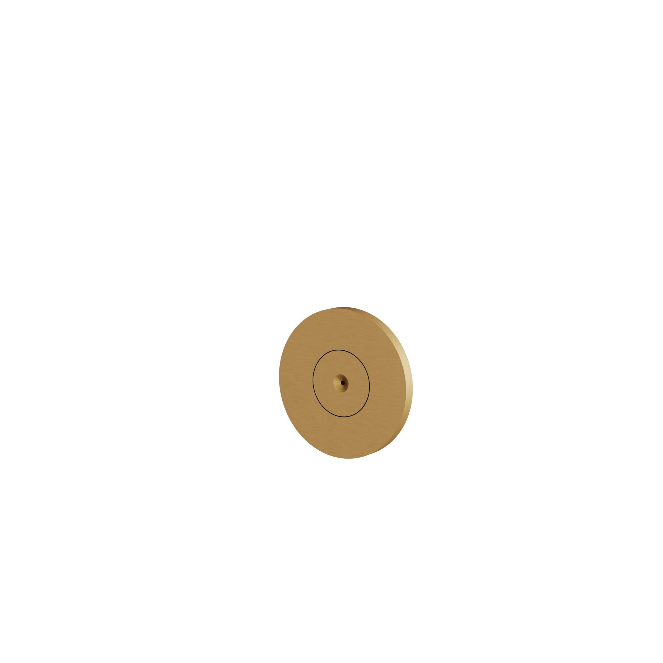 Aquabrass ABSCBJ576BGD Round Recessed Body Jet - Brushed Gold